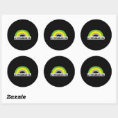 Sticker Rond Fierté lithromantique (Feuille)