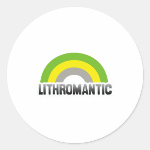 Sticker Rond Fierté lithromantique