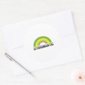 Sticker Rond Fierté lithromantique (Enveloppe)