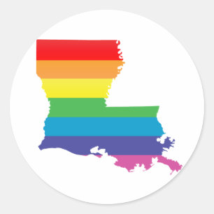 Sticker Rond fierté louisiana.