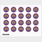 STICKER ROND FIERTE MAÎTRESSE (Feuille)
