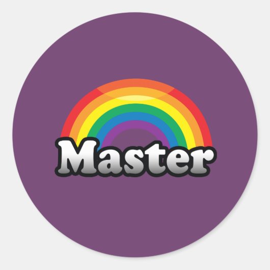 STICKER ROND FIERTE MAÎTRESSE (Devant)