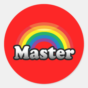 STICKER ROND FIERTE MAÎTRESSE