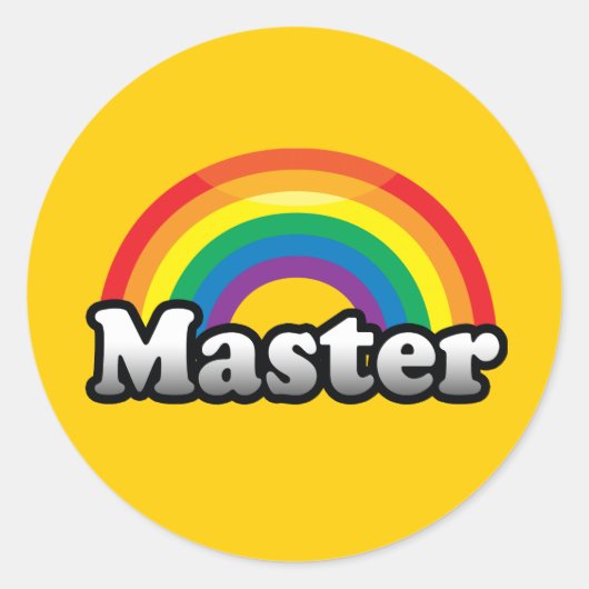 STICKER ROND FIERTE MAÎTRESSE (Devant)