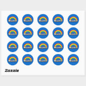 STICKER ROND FIERTE MAÎTRESSE (Feuille)