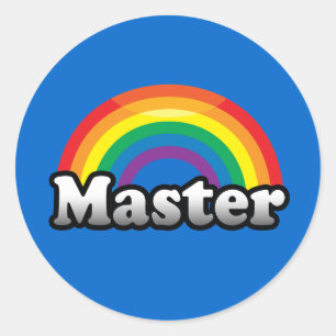 STICKER ROND FIERTE MAÎTRESSE