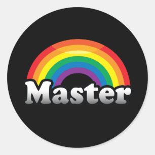 STICKER ROND FIERTE MAÎTRESSE