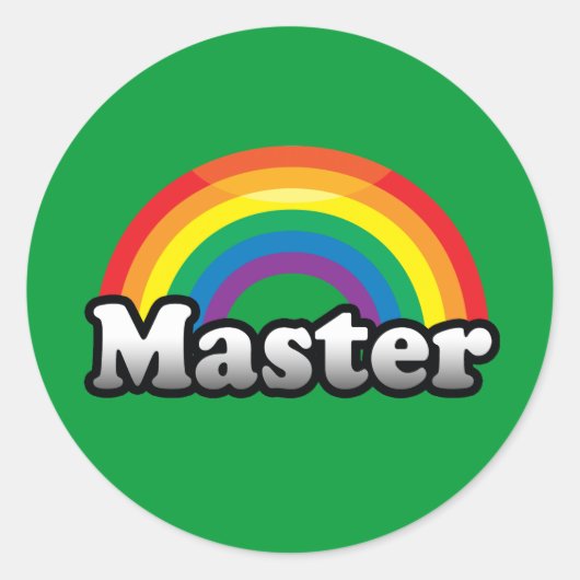 STICKER ROND FIERTE MAÎTRESSE (Devant)