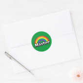 STICKER ROND FIERTE MAÎTRESSE (Enveloppe)