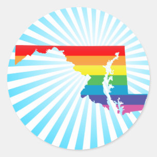 Sticker Rond fierté maryland.