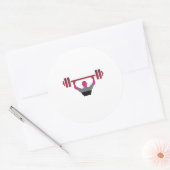 Sticker Rond Fierté musculaire (Enveloppe)