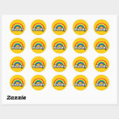 STICKER ROND FIERTE PAPA (Feuille)