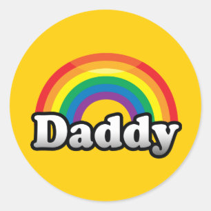 STICKER ROND FIERTE PAPA