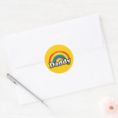 STICKER ROND FIERTE PAPA (Enveloppe)