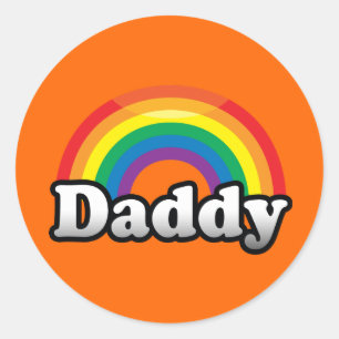 STICKER ROND FIERTE PAPA