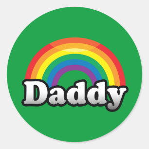 STICKER ROND FIERTE PAPA