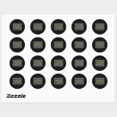 Sticker Rond Fierté Rétro Agender (Feuille)