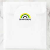 Sticker Rond Fierté skoliosexuelle (Sac)