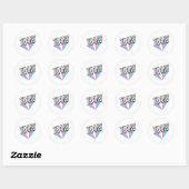 Sticker Rond Fierté Trans éclatée Trans (Feuille)