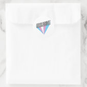 Sticker Rond Fierté Trans - Inclusif (Sac)