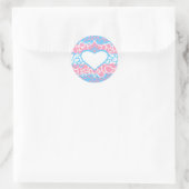 Sticker Rond Fierté Trans Squiggle (Sac)