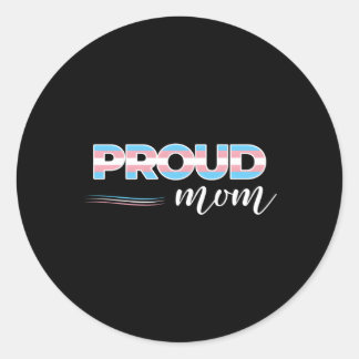 Sticker Rond Fierté Transgenre Fier Trans Maman Égalité Et Amou