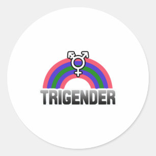 Sticker Rond Fierté trigender