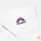 Sticker Rond Fierté trigender (Enveloppe)