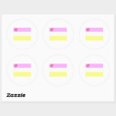Sticker Rond Fierté Twink (Feuille)