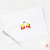 Sticker Rond Fies Devant Les Garçons ! (Enveloppe)