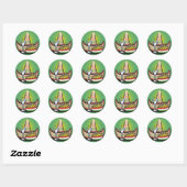 Sticker Rond Fiesta (Feuille)