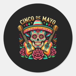Sticker Rond Fiesta 5 De Mayo Cinco De Mayo Mem W