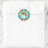 Sticker Rond Fiesta Boston Terrier (Sac)