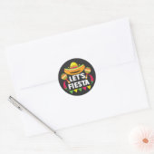 Sticker Rond Fiesta Cinco De Mayo, d'inspiration mexicaine (Enveloppe)