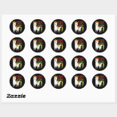 Sticker Rond Fiesta Como Te Llamas Cinco De Mayo Como Se (Feuille)