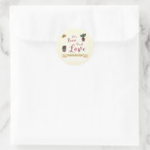 Sticker Rond Fiesta de mariage thème Taco 'bout Love   (Sac)