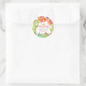 Sticker Rond Fiesta Margarita Chaux nuptiale Douche Désert Cact (Sac)