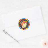 Sticker Rond Fiesta Pomeranian (Enveloppe)
