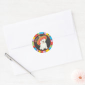 Sticker Rond Fiesta Westie (Enveloppe)