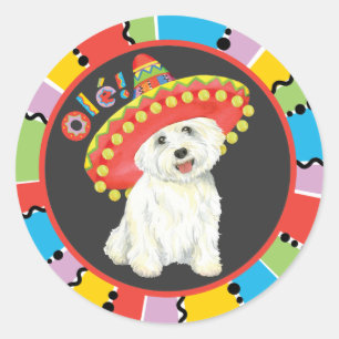 Sticker Rond Fiesta Westie