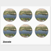 Sticker Rond fièvre de nid (Feuille)