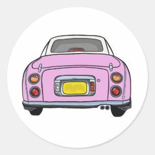 Sticker Rond Figarations Mignon Figaro Rose Garage Scrapbook
