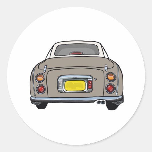 Sticker Rond Figarations Topaz Mist Figaro voiture Garage Scrap (Devant)