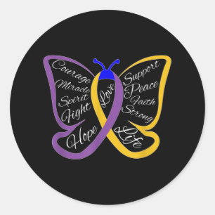Sticker Rond Fight Bladder Cancer