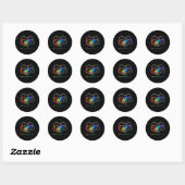 Sticker Rond Fight Cancer (Feuille)
