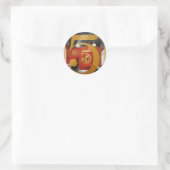 Sticker Rond Figure de Cudern Art moderne (Sac)