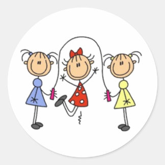 Sticker Rond Figure de la tige de saut