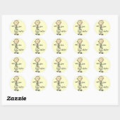 Sticker Rond Figure Docteur Stick (Feuille)