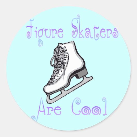 Sticker Rond Figure Les Patineurs Sont Cool (Devant)