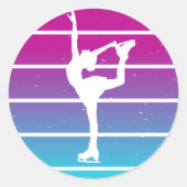 Sticker Rond Figure Patineuse (Devant)